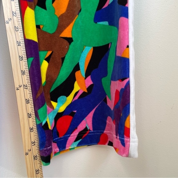 Puma T7 Men's Velour Track Pants mens size small soccer rainbow patterned stripe - Picture 12 of 15